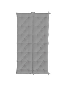 Cuscini per Panca 2 pz Grigi 200x50x7 cm in Tessuto Oxford