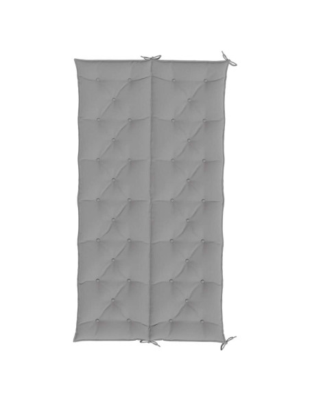 Cuscini per Panca 2 pz Grigi 200x50x7 cm in Tessuto Oxford