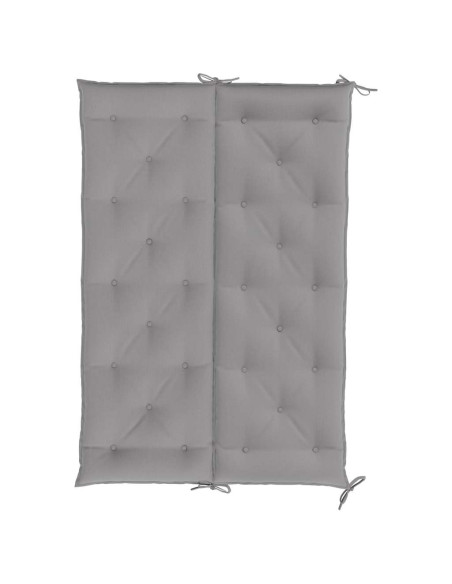 Cuscini per Panca 2 pz Grigi 150x50x7 cm in Tessuto Oxford