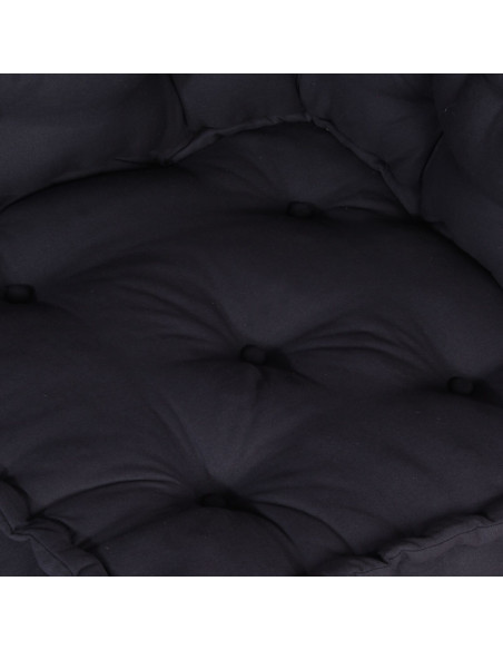 Pouf Modulari  3 pz in Tessuto Antracite