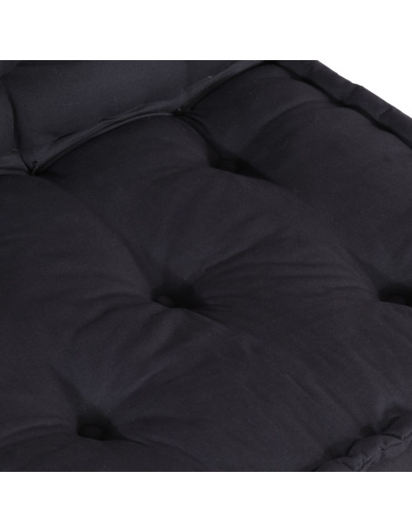 Pouf Modulari  4 pezzi in Tessuto Antracite