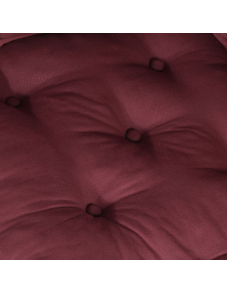 Pouf Modulari  2 pz in tessuto Borgogna
