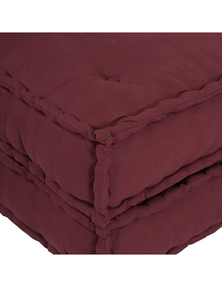 Pouf Modulari  2 pz in Tessuto Borgogna
