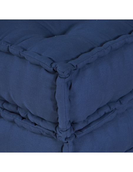 Pouf modulari  2 pezzi in tessuto indaco