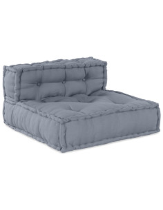 Divano modulare 4 pcs Grigio Tessuto