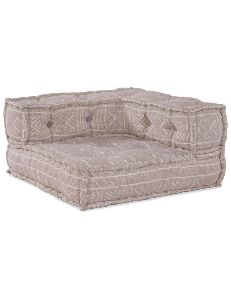 Pouf Modulare  Marrone Chiaro 70x70x54 in Tessuto
