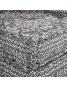 Divano modulare Grigio chiaro 70 x 70 x 56 cm Tessuto