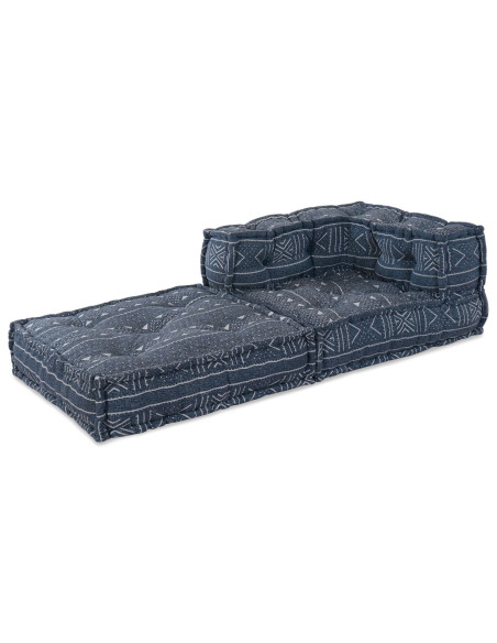 Pouf Modulare  Indigo 70x70x54 in Tessuto
