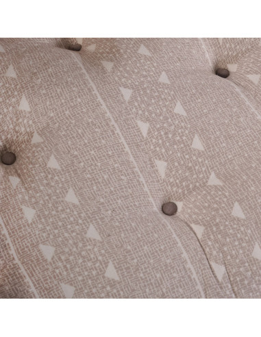 Divano modulare Marrone Chiaro 120 x 80 x 12 cm Tessuto