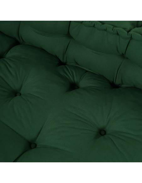 Cuscino per divano pallet con schienale in tessuto verde