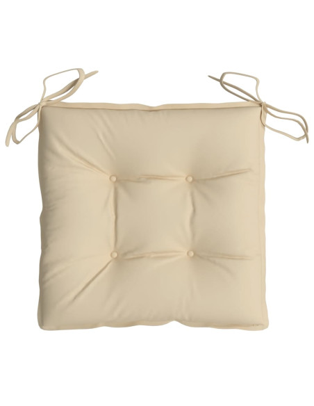 Cuscini per Sedia 6 pz Beige 50x50x7 cm in Tessuto Oxford