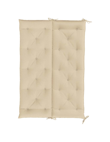 Cuscini Panca da Giardino 2pz Beige 150x50x7 cm Tessuto Oxford