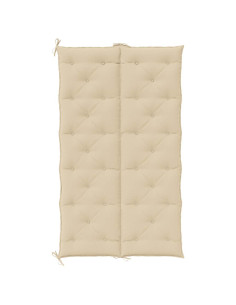 Cuscini Panca da Giardino 2pz Beige 180x50x7 cm Tessuto Oxford
