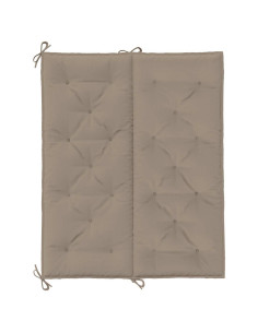 Cuscini per Panca 2 pz Tortora 120x50x7 cm in Tessuto Oxford