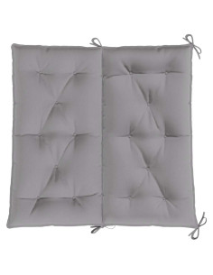 Cuscini Panca da Giardino 2pz Grigi 100x50x7cm Tessuto Oxford