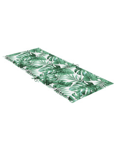 Cuscini per Sedia Schienale Alto 6 pz Motivo Foglie in Tessuto