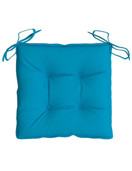 Cuscini per Sedia 2 pz Azzurro 40x40x7 cm in Tessuto Oxford