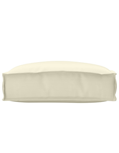 Cuscino Crema 50 x 50 x 12 cm Tessuto Oxford