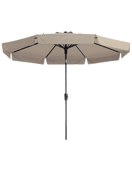Madison Ombrellone Flores Luxe 300 cm Rotondo Ecru
