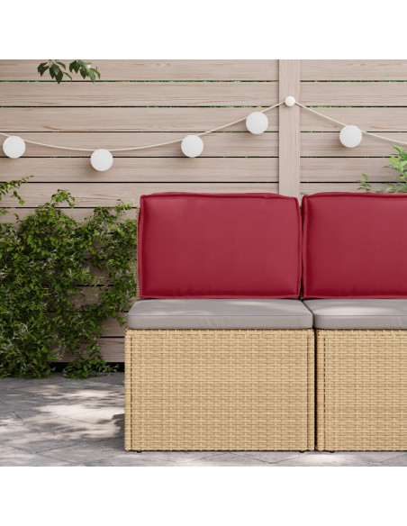 Cuscino Rosso Vino 60 x 40 x 12 cm Tessuto Oxford