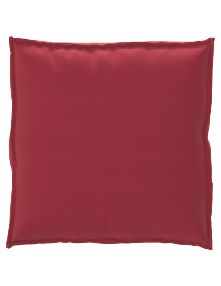 Cuscino per pallet  per seduta Rosso vino 70x70x12 cm Tessuto Oxford