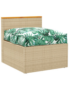 Cuscino Foglia Motivo Foglia 70 x 70 x 12 cm Tessuto Oxford