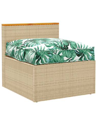 Cuscino Foglia Motivo Foglia 70 x 70 x 12 cm Tessuto Oxford