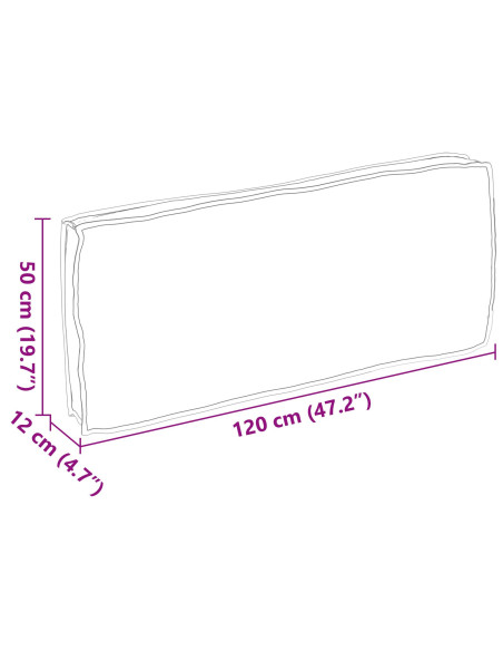 Cuscino Foglia Motivo Foglia 120 x 50 x 12 cm Tessuto Oxford