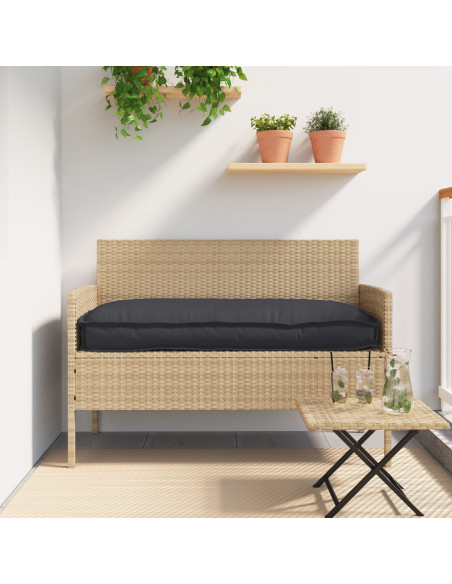 Cuscino Nero 100 x 40 x 8 cm Tessuto Oxford