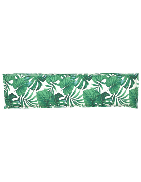 Cuscino da Esterno Motivo Foglie Cotone, Poliestere 150 x 40 x 8 cm