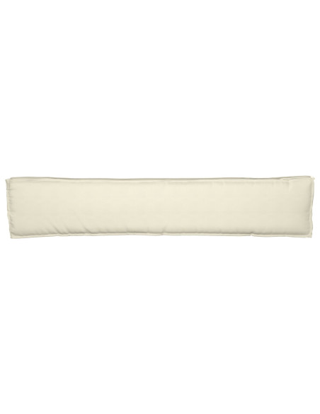 Cuscino da Esterno  Panna Poliestere 200x40x8cm Durevole Cuscino