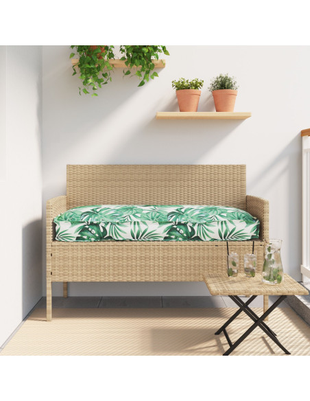 Cuscino da Esterno  Verde e Bianco Poliestere 120 x 40 x 8 cm