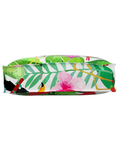 Cuscino Pallet  per Schienale Giungla Tropicale 50x40x12 cm Tessuto Oxford