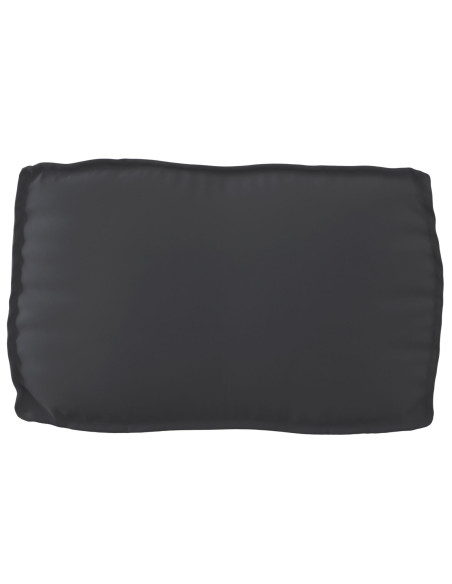 Cuscino da Pallet per Schienale Nero 70x40x12 cm Tessuto Oxford