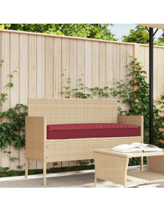 Set di Cuscini per Pallet 2 pcs Rosso Vino 150 x 40 x 8 cm