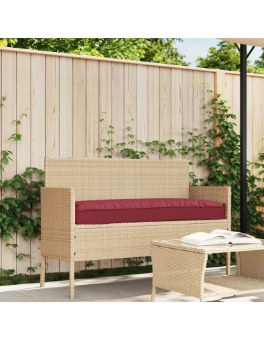 Set di Cuscini per Pallet 2 pcs Rosso Vino 150 x 40 x 8 cm