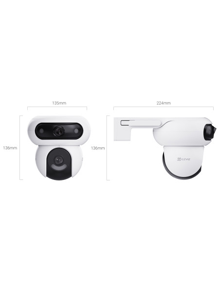 CAMERA DUAL OUT 4MP 360? AI WIFI COLORNIGHT SIRENA AUDIO MSD