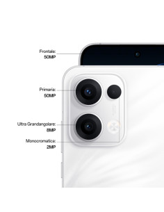 OPPO Reno13 5G AI Smartphone, Tripla fotocamera 50+8+2MP, Selfie 50MP, Display 6.59” 120HZ AMOLED FHD+, 5600mAh, RAM 12GB(Esp4 2