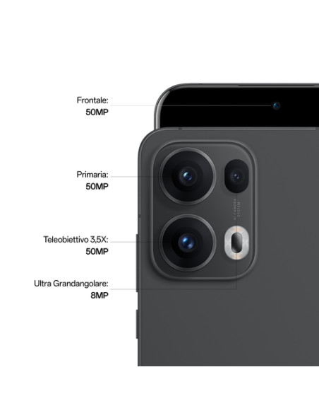 OPPO Reno13 Pro 5G AI Smartphone, Tripla fotocamera 50+50+8MP, Selfie 50MP, Display 6.83” 120HZ AMOLED FHD+, 5800mAh, RAM 12GB
