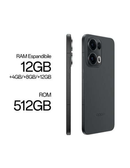 OPPO Reno13 Pro 5G AI Smartphone, Tripla fotocamera 50+50+8MP, Selfie 50MP, Display 6.83” 120HZ AMOLED FHD+, 5800mAh, RAM 12GB