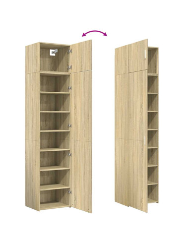 Mobile Sottile Rovere Sonoma 50x42,5x225 cm in Truciolato