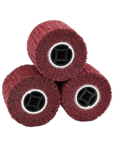 Rulli Abrasivi 3 pcs Rosso 12 x 12 x 10 cm Fibre sintetiche