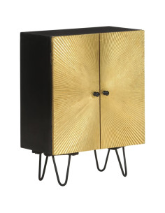 Credenza 55x30x75 cm in Legno Massello di Mango