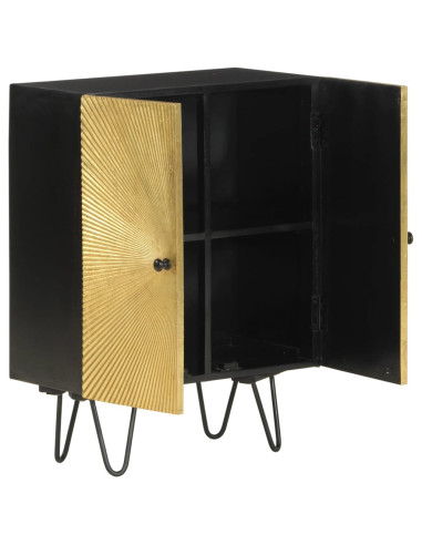 Credenza 55x30x75 cm in Legno Massello di Mango