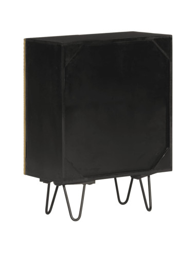 Credenza 55x30x75 cm in Legno Massello di Mango