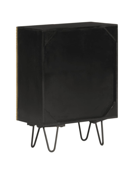 Credenza 55x30x75 cm in Legno Massello di Mango