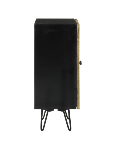 Credenza 55x30x75 cm in Legno Massello di Mango