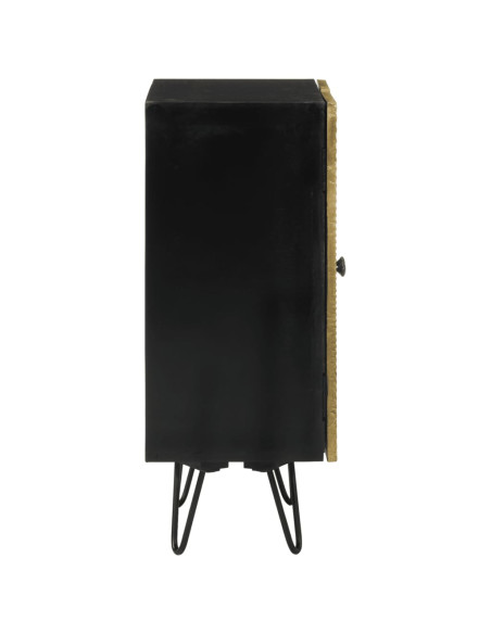 Credenza 55x30x75 cm in Legno Massello di Mango