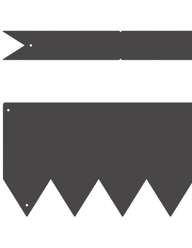 Bordura per Prato 30 pcs Nero 100 x 0.05 x 20 cm