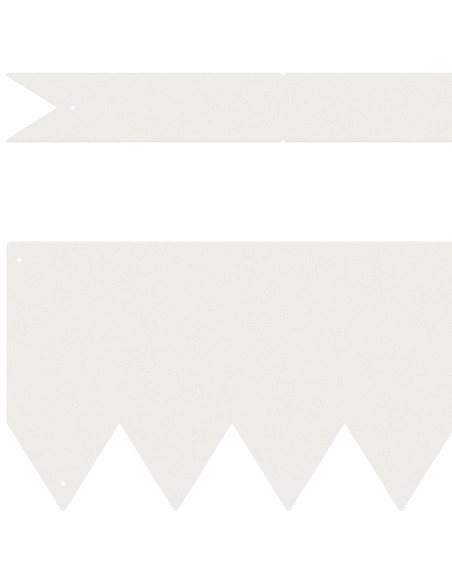 Bordature per Prato 30 pz Bianco 100x0,5x15 cm Acciaio